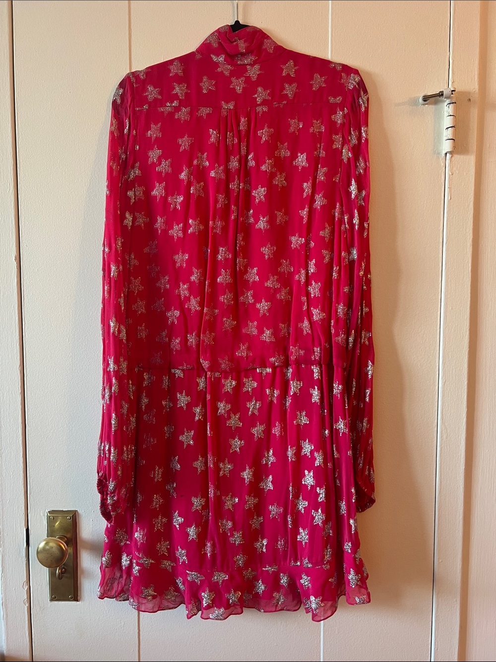 Rococo Sand Hot Pink Metallic Star Dress - Picture 9 of 13